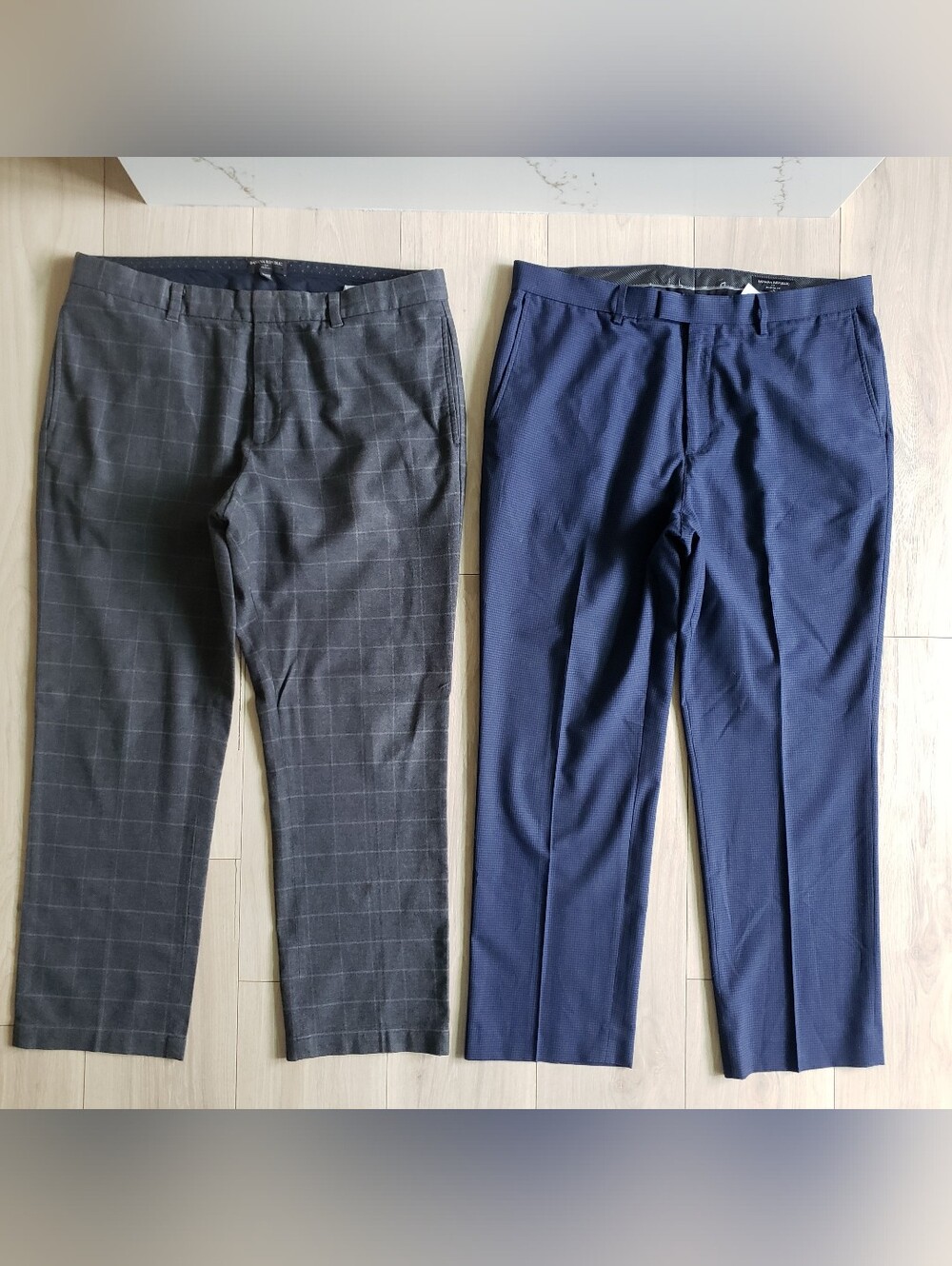 Banana Republic Aiden Charcoal Gray Men's Dress Pants 36x30 Standard Trousers